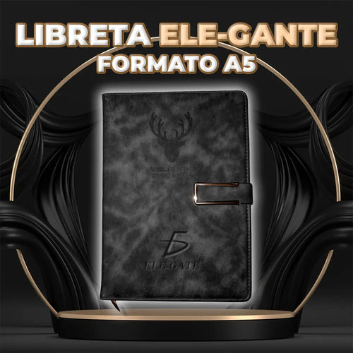 Libreta Elegante Con Portada Acolchonada Y Cierre Magnético