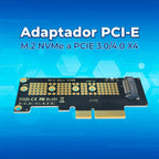 Tarjeta adaptadora pcie X4 para SSD M.2 NVMe M-key
