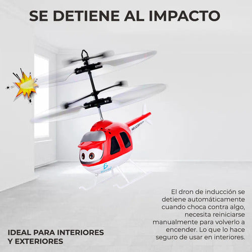 Juguete De Helicóptero Con Sensor Recargable