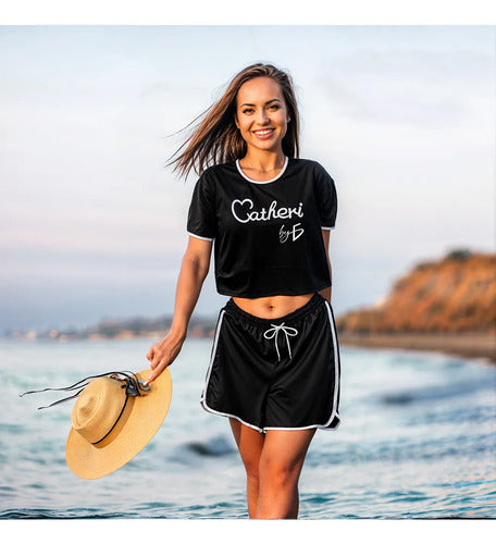 Coordinado De Short Con Camisa Corta De Media Manga - M Suela M