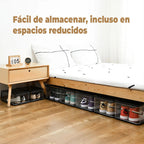 4 Pzs Organizador De Zapatillas Transparente Muestra Tus