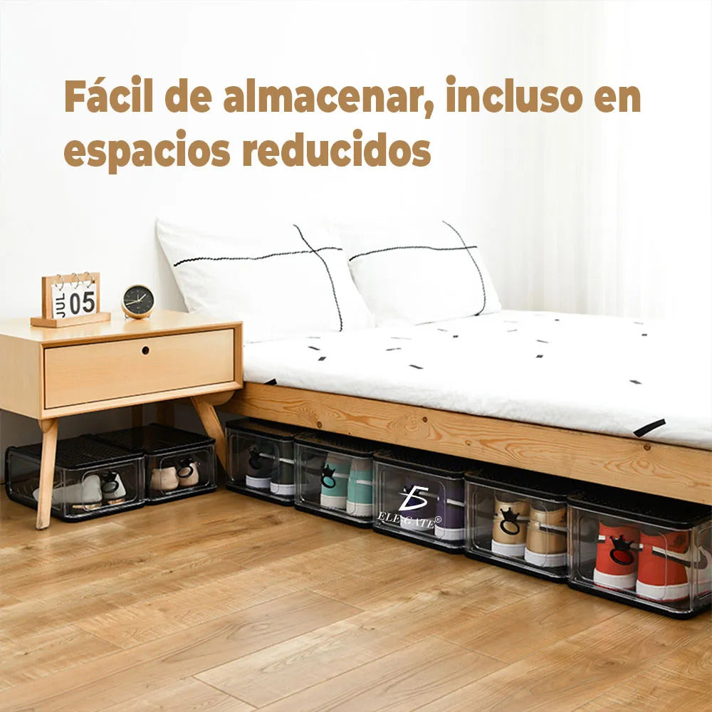 4 Pzs Organizador De Zapatillas Transparente Muestra Tus