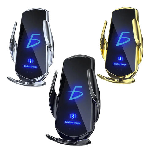 Cargador Inalámbrico Para Auto Soporte De Carga Rápida 15w