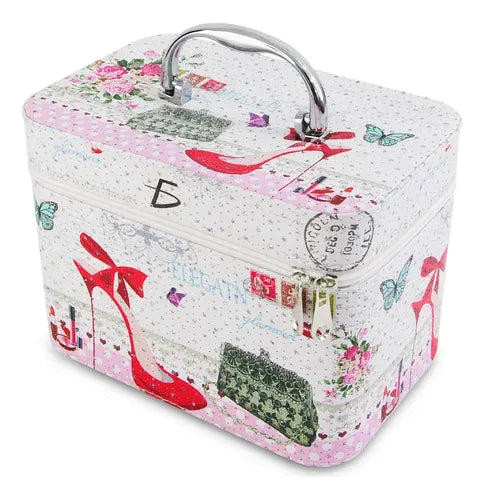 Cosmetiquera Neceser Estampado Kit De 3 Pzas