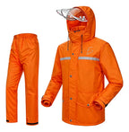 Impermeable De 2 Piezas Con Visera Color Fosforescente