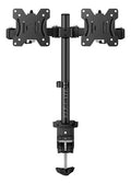 Soporte de escritorio para doble monitor con abrazadera