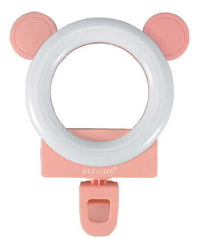 Aro De Luz Led Con Soporte Para Celular Antideslizante