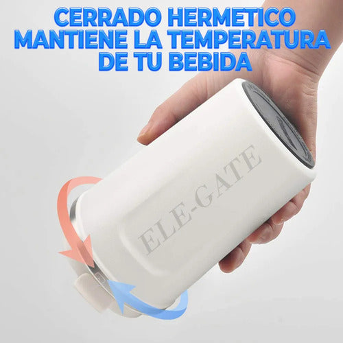 Vaso Térmico Para Café 510 Ml De Acero Inoxidable Con Tapa