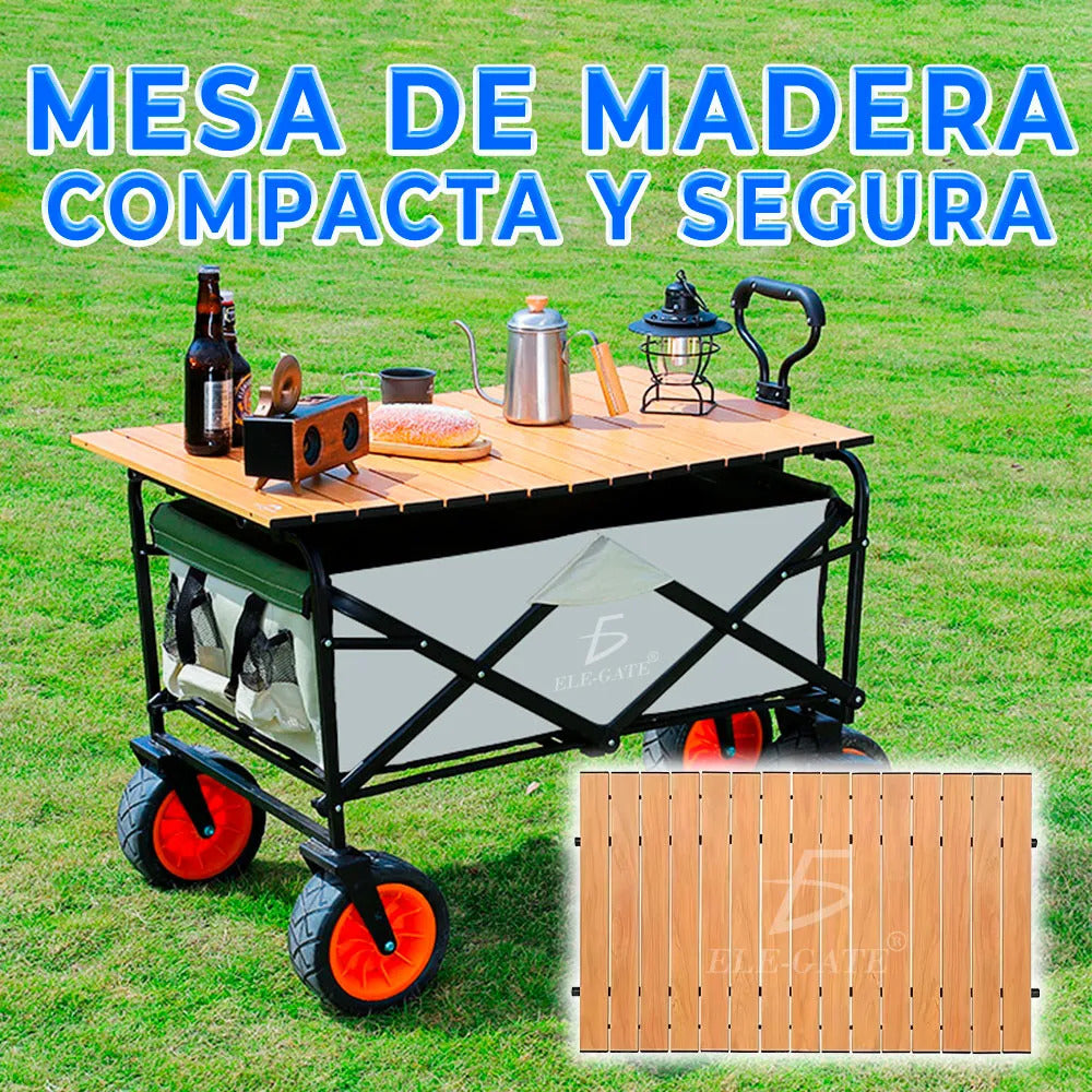 Cubierta De Madera De Remolque Plegable Para Mesa De Camping