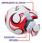 Balón De Fútbol Tamaño 4 Para Entrenamiento Y Partidos Blanco