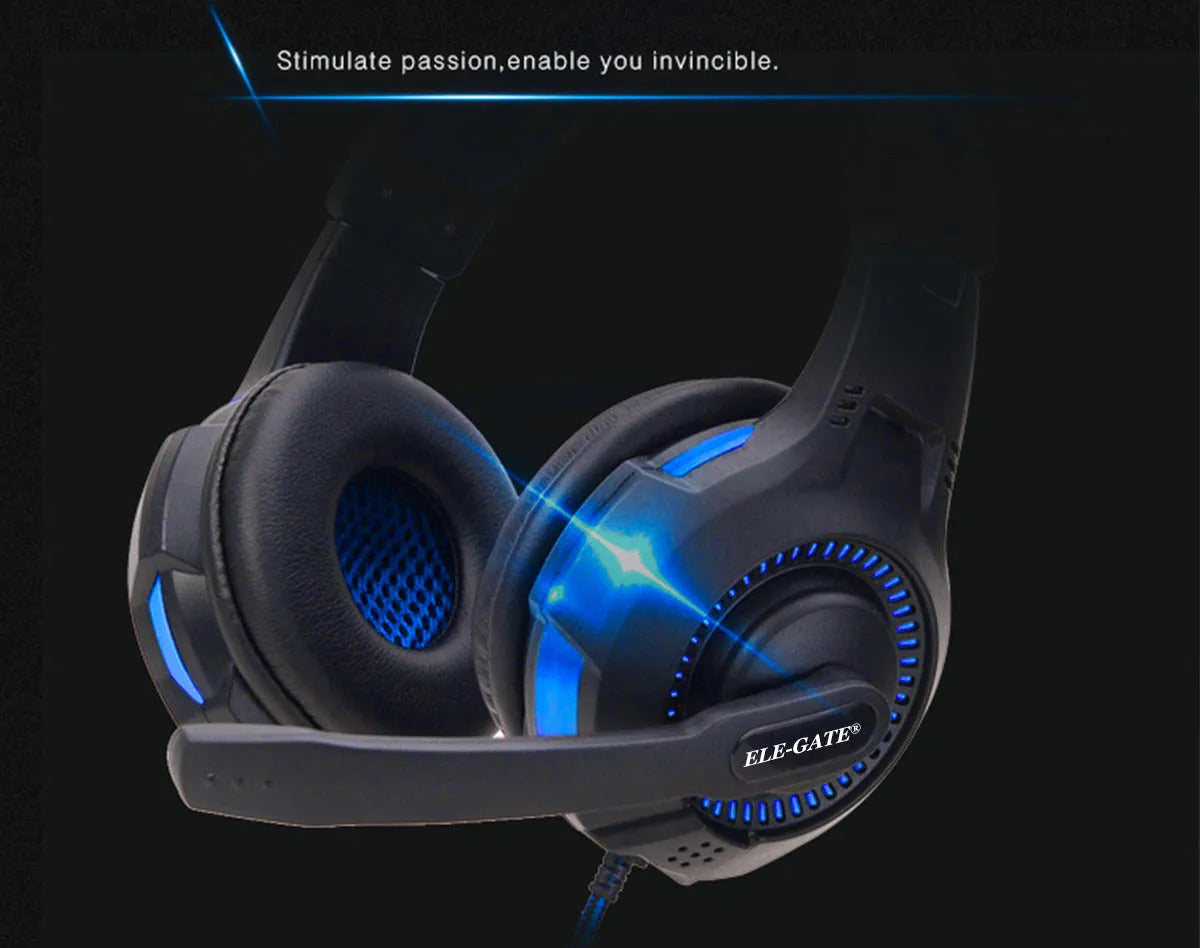 Audifonos Diadema Gamer Para Ps4 Xbox360 One Jack 3.5mm Pc Azul