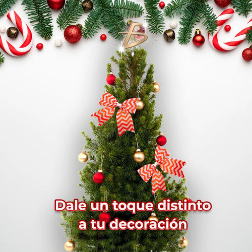 Paquete De 2 Moños De Navidad Decorativos