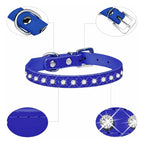 Collar Ajustable Con Diamantes De Imitación Para Mascotas Marrón