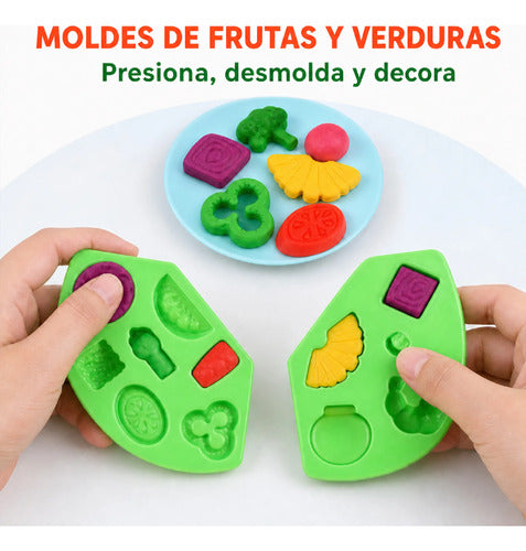 Set De Plastilina De 12 Colores Para Crear Pizzas