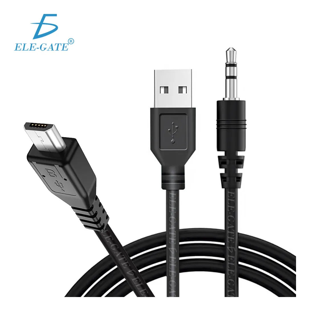Cable micro USB V8 a USB y jack 3.5 mm de 1.5 m