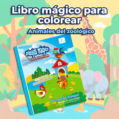 Libro Infantil Para Colorear Magia De Los Colores Con Agua