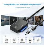 Adaptador Dual Sata A Type C Usb 3.0 Lectura Simultánea De