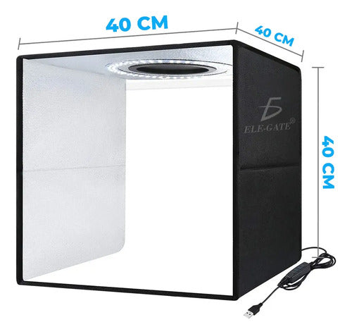 Caja De Estudio Fotográfico Con Luz Led Regulable