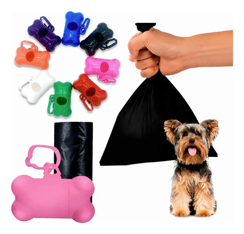 Dispensador De Bolsas Sanitarias Desechables Para Mascotas