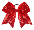 Accesorio De Cabello Moño Con Liga Acabado Brillante En Rojo