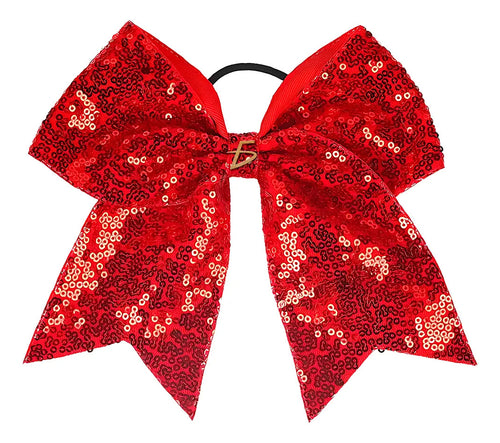 Accesorio De Cabello Moño Con Liga Acabado Brillante En Rojo