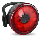 Luz Led Bicicleta Redonda Seguridad Trasera Usb Recargable Ipx65 Tamaño Universal Resistente Al Agua Color Negro Ele-gate