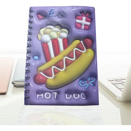 Cuaderno De Pasta Grueso De 180 Hojas Rayadas Con Espiral