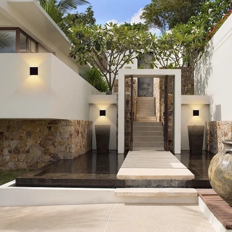 Lampara arbotante LED 7W luz blanco cálido pared interior