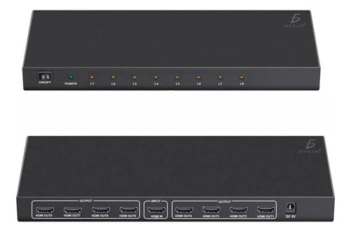 Splitter Hdmi 4k 30hz Divisor Señal Amplificador Tv Monitor