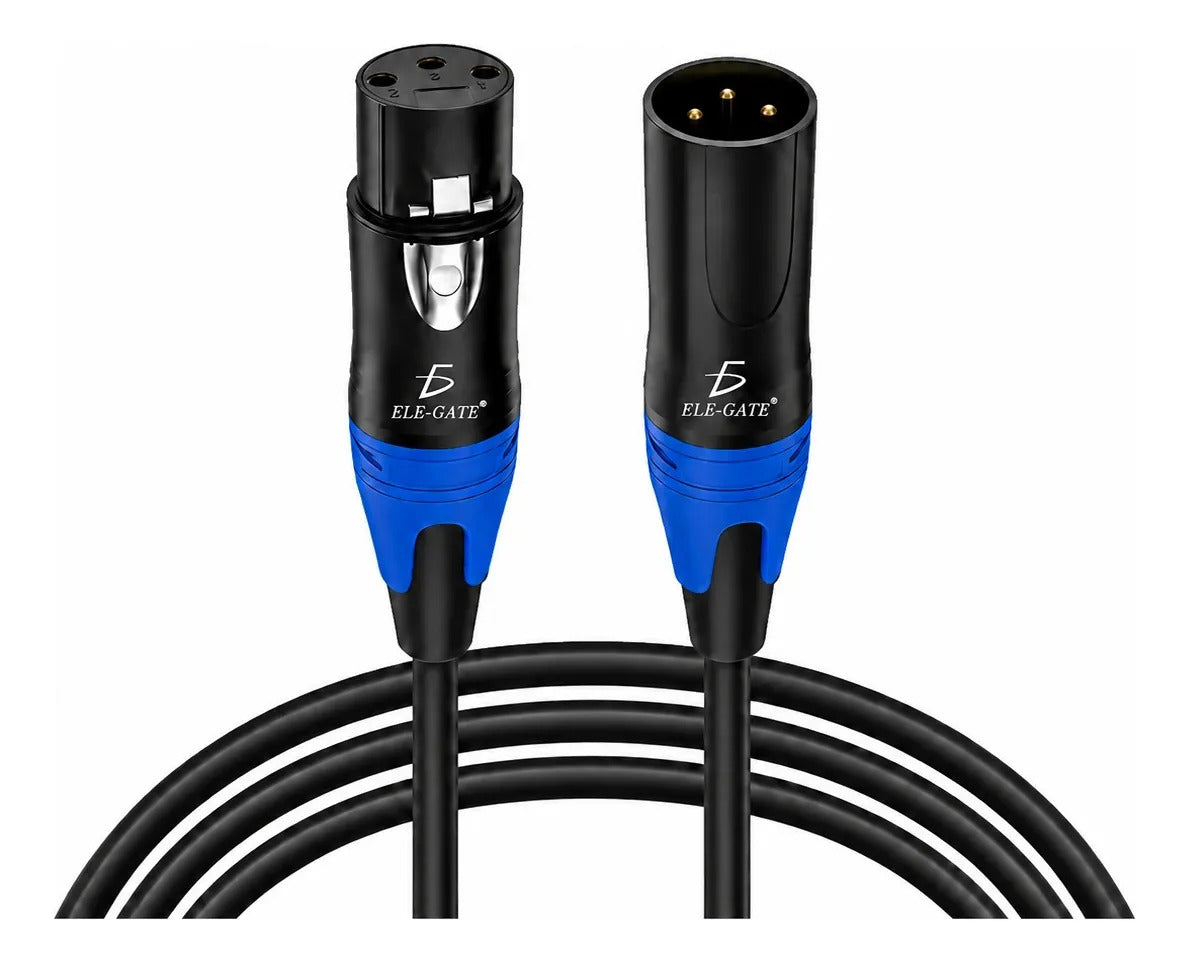 Cable XLR macho a hembra para audio 2 m 6 m 10 m 15 m - 2m