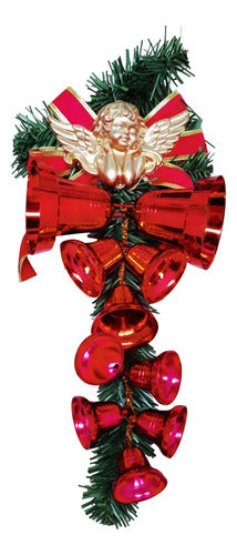 Decoración Navideña De Campanas Jingle Bell Con Ángel