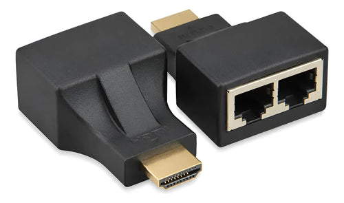 Adaptador extensor extensores HDMI 30m RJ45 utp