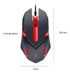 Mouse Gaming Led Alámbrico Usb Respiración Luz Ratón