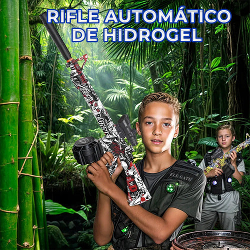 Pistola Automático De Hidrogel Con Modo Ráfaga Y Pila