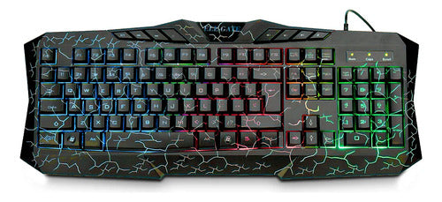 Teclado Gamer Mecánico Con Retroiluminación Rgb Arcoíris