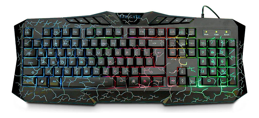 Teclado Gamer Mecánico Con Retroiluminación Rgb Arcoíris