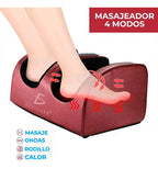 Masajeador Eléctrico De Piernas, Pies Y Brazos Shiatsu Rodillo Color Rojo