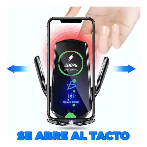 Cargador Inalámbrico Para Auto Soporte De Carga Rápida 15w