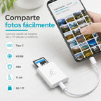 Lector De Tarjetas Usb-c 2 En 1 Para Sd Y Tf Microsd Para
