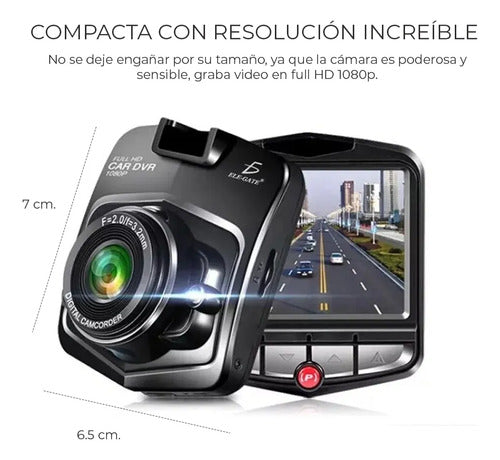 Cámara Seguridad Para Auto Carro Sensor Movimiento Full Hd