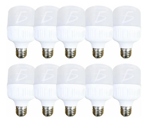Paquete De 10 Focos Leds Super Potentes De 15w 6500k