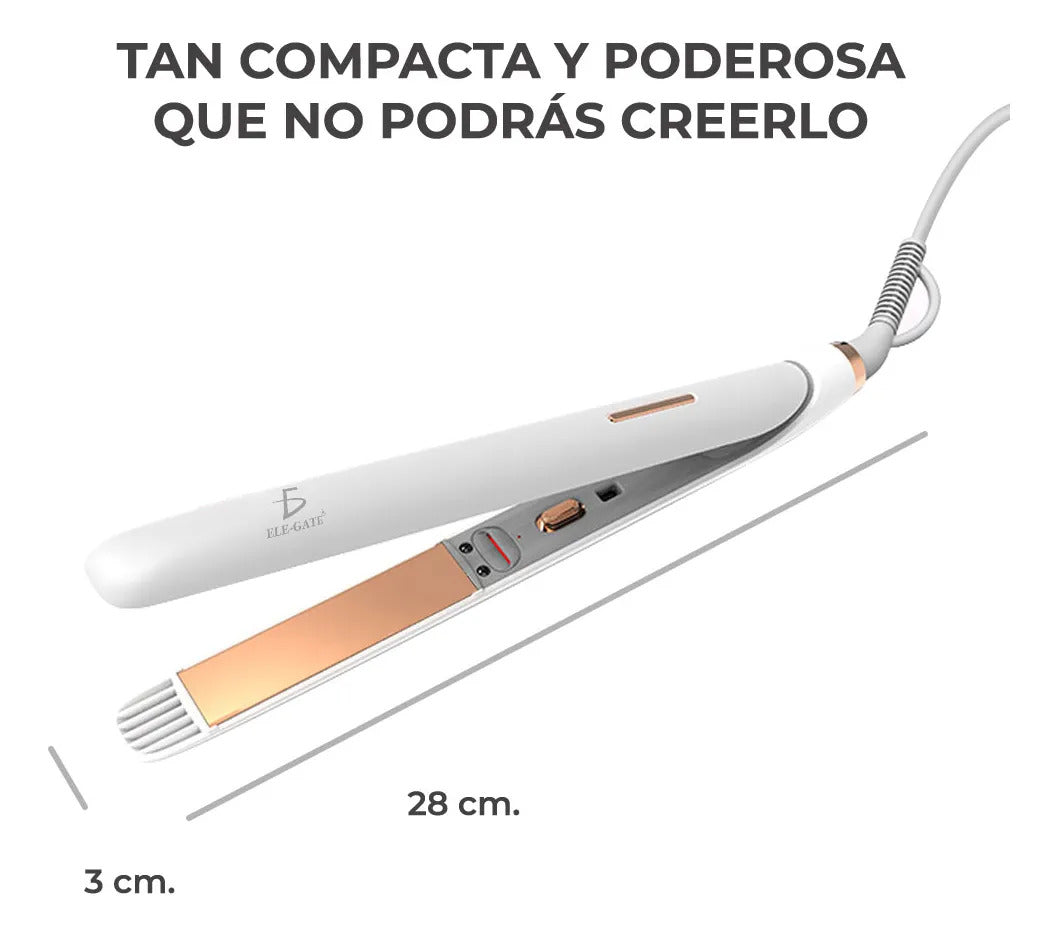 Plancha Para Cabello 2 En 1 Alisadora Y Rizador