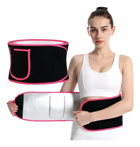 Fajas reductoras de cintura para mujer faja con velcros negro M