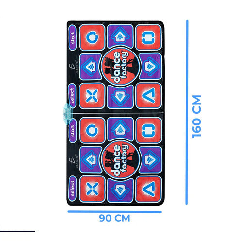 Doble Alfombra De Baile 32bits Alámbrico Doble Usuario Manta