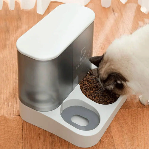Dispensador Automático De Agua Y Croquetas Para Mascotas 1l