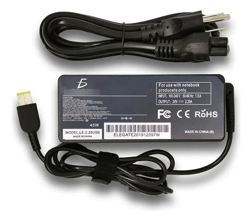 Cargador Para Lenovo Thinkpad 20v 2.25a 45w Punta Usb