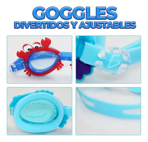 Gafas De Natación De Visión Clara Para Niños Y Niñas
