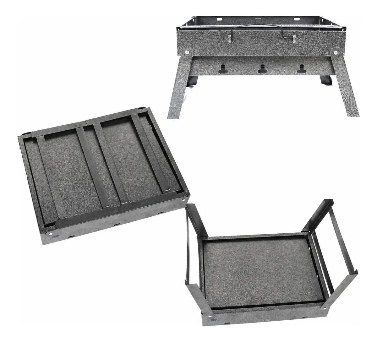 Mini Parrilla De Carbón Portátil Plegable Acero Inoxidable