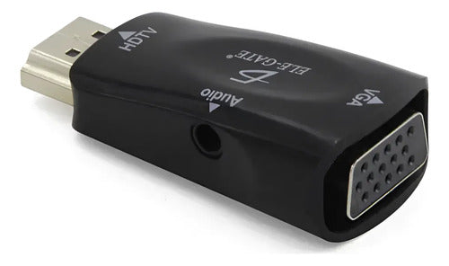 Adaptador Convertidor Hdmi A Vga Audio 3.5