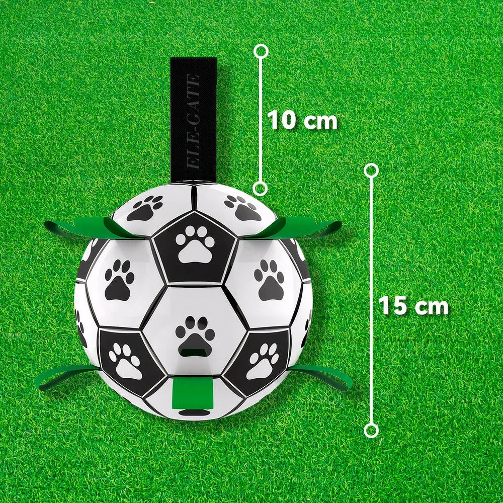 Pelota De Fútbol Para Perros Con 9 Correas 6 Pulgadas